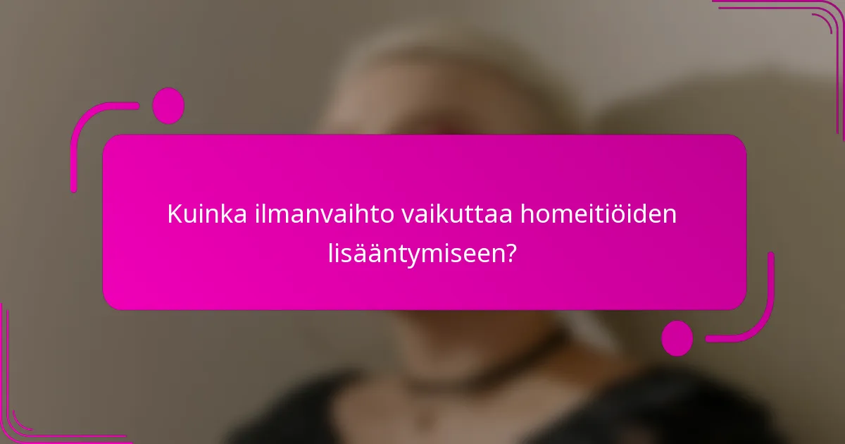 Kuinka ilmanvaihto vaikuttaa homeitiöiden lisääntymiseen?